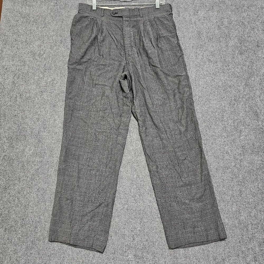 Gieves & Hawkes Trousers Pants Mens Woven Wool No1 Saville Row 34x29 Vintage